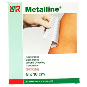 Metalline Kompres 8cm x 10cm 10 stk produktbillede