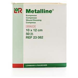 Metalline Kompres Steril 10×12 50 stk produktbillede