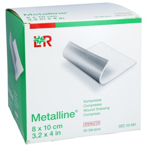 METALLINE Kompressen 8x10 cm steril Produktbild