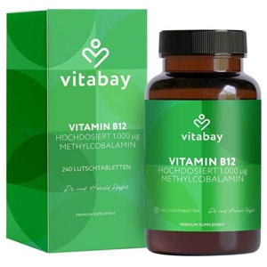 Methylcobalamin Vit.B12 Depot 1000 µg vegan Lut., 240 St Lutschtabletten Produktbild