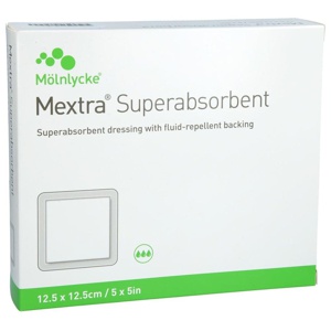 Mextra Superabsorbent Verband 12,5x12,5 cm Produktbild