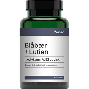 Mezina Blåbær og Lutein   90 tabletter produktbillede