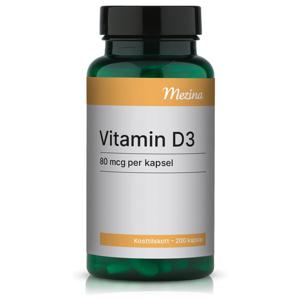 Mezina D3 vitamin 80 µg 200 kapslar produkt bild
