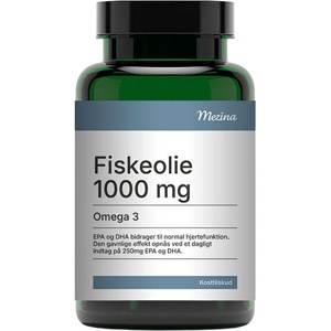 Mezina Fiskeolie Omega-3 - 1000 mg   120 kapsler produktbillede