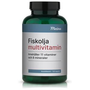 Mezina Fiskolja + multivitamin produkt bild