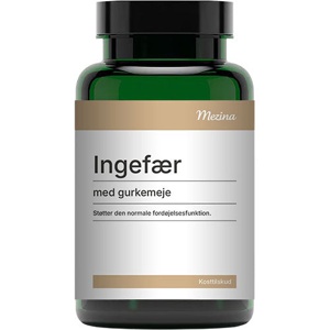 Mezina Ingefær med Gurkemeje   120 tabletter produktbillede