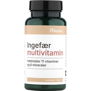 Mezina Ingefær multivitamin   180 tabletter produktbillede