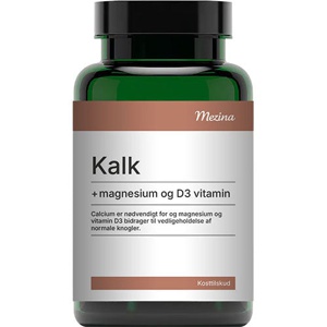 Mezina Kalk med Magnesium og D3-vitamin   180 tabletter produktbillede