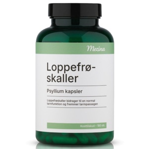 Mezina Loppefrøskaller Psyllium kapsler - 180 kapsler produktbillede