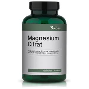 Mezina Magnesium Citrat 180 kapslar produkt bild