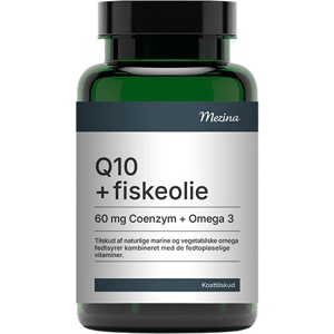 Mezina Q10 + Fiskeolie   60 kapsler produktbillede