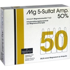 MG 5 Sulfat Amp. 50% Infusionslösungskonzentrat Produktbild