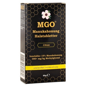 MGO Manuka Honning Halstabletter 300+ Citron 60 g produktbillede