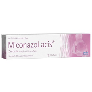 Miconazol acis Zinkpaste 50 g Paste Produktbild