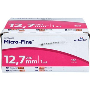 MICRO-FINE Insulinspritze 1 ml U100 12,7 mm Produktbild