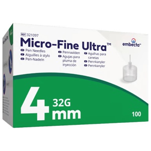 Micro-Fine Ultra pennekanyler 32G 4 mm 100 stk produktbilde