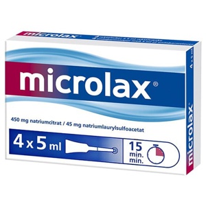 Microlax rektalvæske - 4 tuber produktbillede