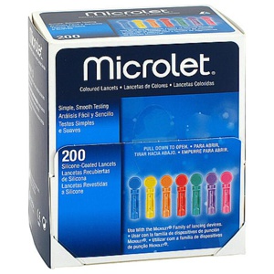 Ascensia Microlet Lanzetten, 200 St Lanzetten Produktbild