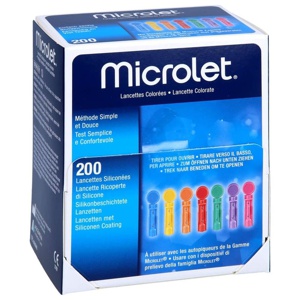 MICROLET Lanzetten farbig Produktbild
