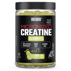 Micronized 200 Mesh Creatine 60 gummies Sour Lime produkt bild