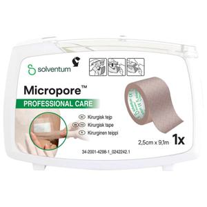 Micropore kirurgisk tejp brun 25 cm x 91 m 1 styck produkt bild