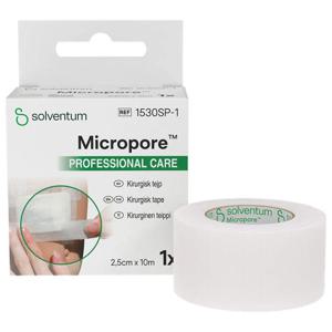 Micropore Kirurgisk Tejp Refill Vit 2,5 cm x 10 m, 1 st produkt bild