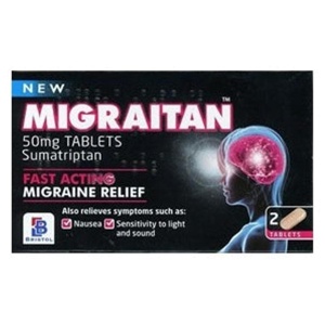 Migraitan 50mg Tablets Pack of 2 product image