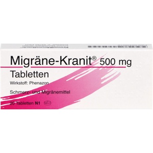MIGRÄNE KRANIT 500 mg Tabletten Produktbild