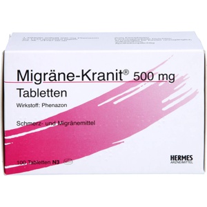 MIGRÄNE KRANIT 500 mg Tabletten Produktbild