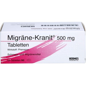 MIGRÄNE KRANIT 500 mg Tabletten Produktbild