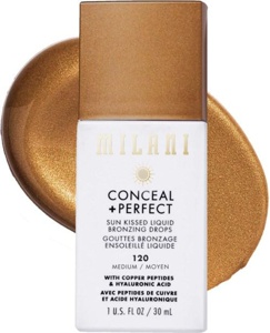 Milani Conceal + Perfect Sun Kissed Liquid Bronzing Drops Medium 120 produktbilde