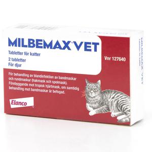 Milbemax vet. för katter, filmdragerad tablett 2 st