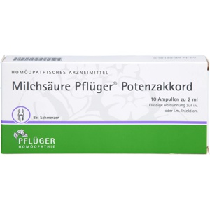 MILCHSÄURE Pflüger Potenzakkord Inj.-Lsg.Amp. Produktbild