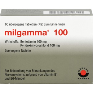 MILGAMMA 100 mg überzogene Tabletten Produktbild