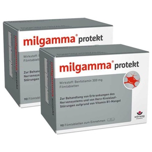 Milgamma protekt Vitamin B1 Tabletten, 2x90 St Filmtabletten Produktbild