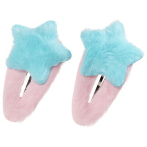 MILI Cosmetics Hair Pin Star Turquoise 2 st produkt bild