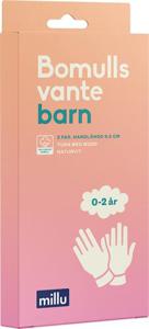 Millu Bomullsvante Barn 0-2 år 2 par produkt bild