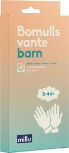Millu Bomullsvante Barn 2-4 år 2 par produkt bild