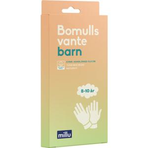Millu Bomullsvante Barn 8-10 år 2 par produkt bild