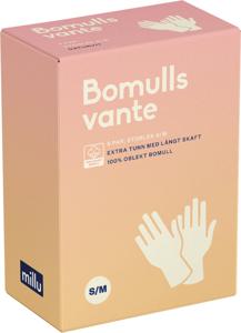 Millu Bomullsvante Extra Tunn 30 cm S/M 5 par produkt bild