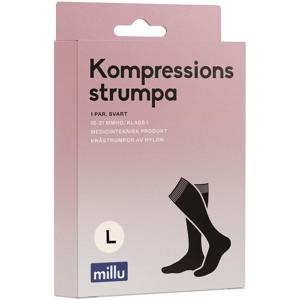 Millu Kompressionsstrumpa Nylon Svart L produkt bild