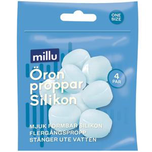Millu Öronproppar Silikon 4 par produkt bild