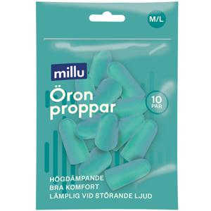 Millu Öronproppar Skum M/L 10 par produkt bild