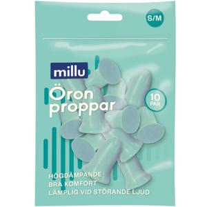 Millu Öronproppar Skum S/M 10 par produkt bild