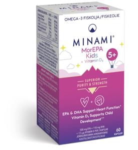 Minami MorEPA Kids Omega-3 85% 60 kapslar produkt bild