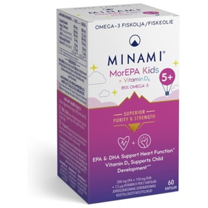 Minami MorEPA Kids Omega-3 85% 60 kapslar produkt bild