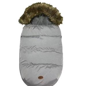 Mini Dreams åkpåse med päls ljusgrå produkt bild