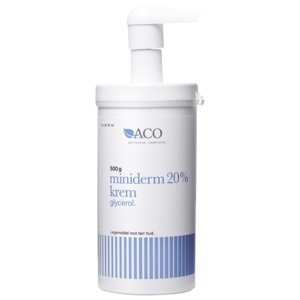 Miniderm 20 % krem 500 g produktbilde