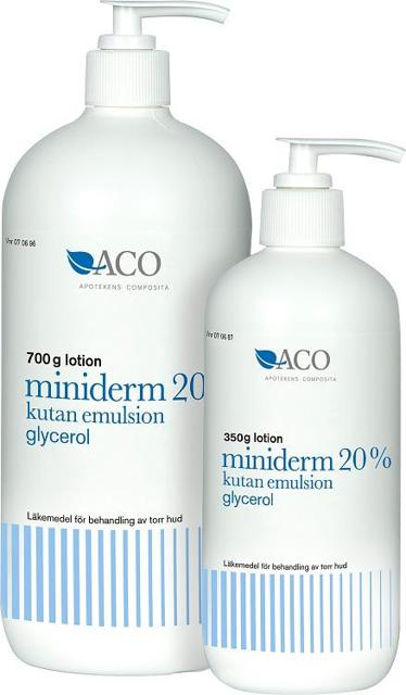 Miniderm, kutan emulsion 20% (med pump) 350 g