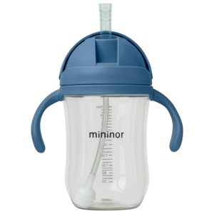 Mininor Sugerørskop Blåhval - 330 ml. produktbillede